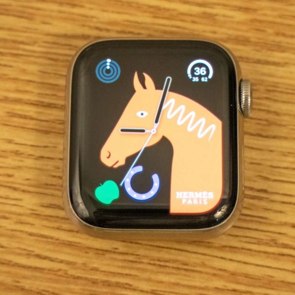Apple Watch Series 5 Hermes Hermès 40mm Black Stainless Steel.pre owned.